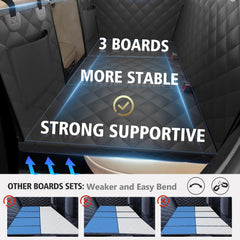 Btefd enclosed seat cover seals the back seat area to reduce mess