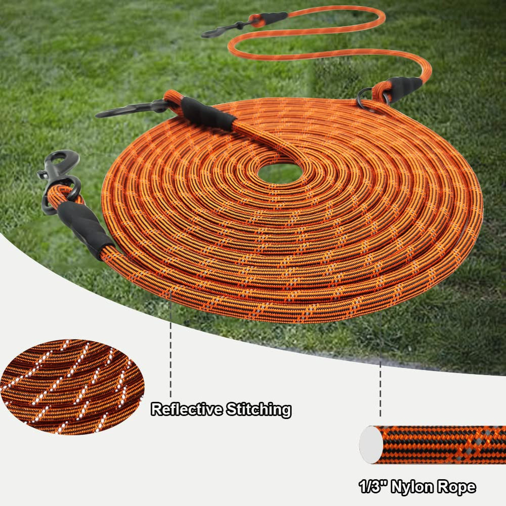 Three swivel clips on BTINESFUL tie out ensure safety during activity