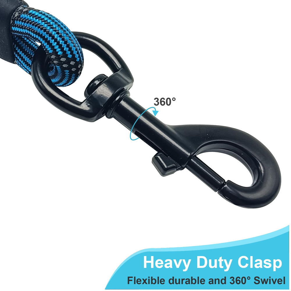 BTINESFUL long dog leash 15ft blue ideal for extended park outings