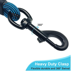 BTINESFUL long dog leash 15ft blue ideal for extended park outings