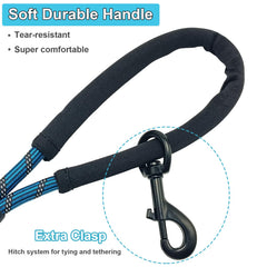 BTINESFUL long dog leash 20ft blue perfect for training sessions