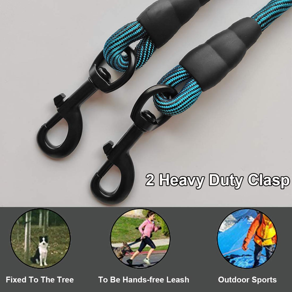 BTINESFUL 12ft red tie-out rope provides extra space for larger play sessions