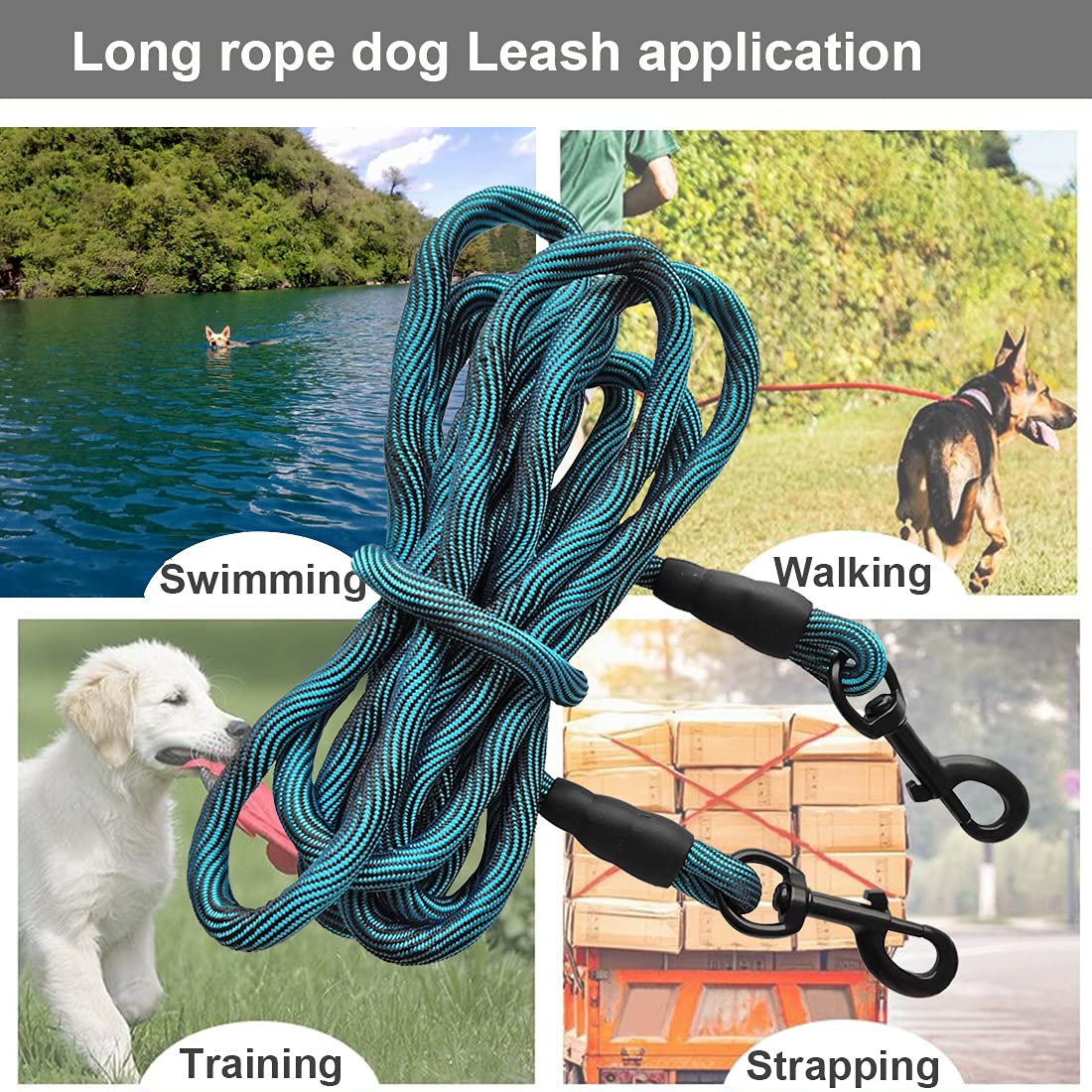 BTINESFUL 75ft purple rope extends safe range for larger properties