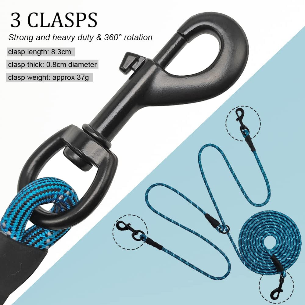 BTINESFUL two-dog trolley setup blue for controlled outdoor adventures