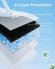 BUCATSTATE six-layer absorbent pee pad provides strong moisture capture in a pet habitat.