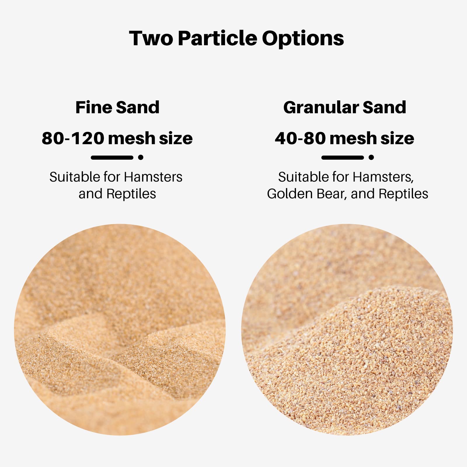 BUCATSTATE sand suitable for hamsters, gerbils, rats, and mice habitats.
