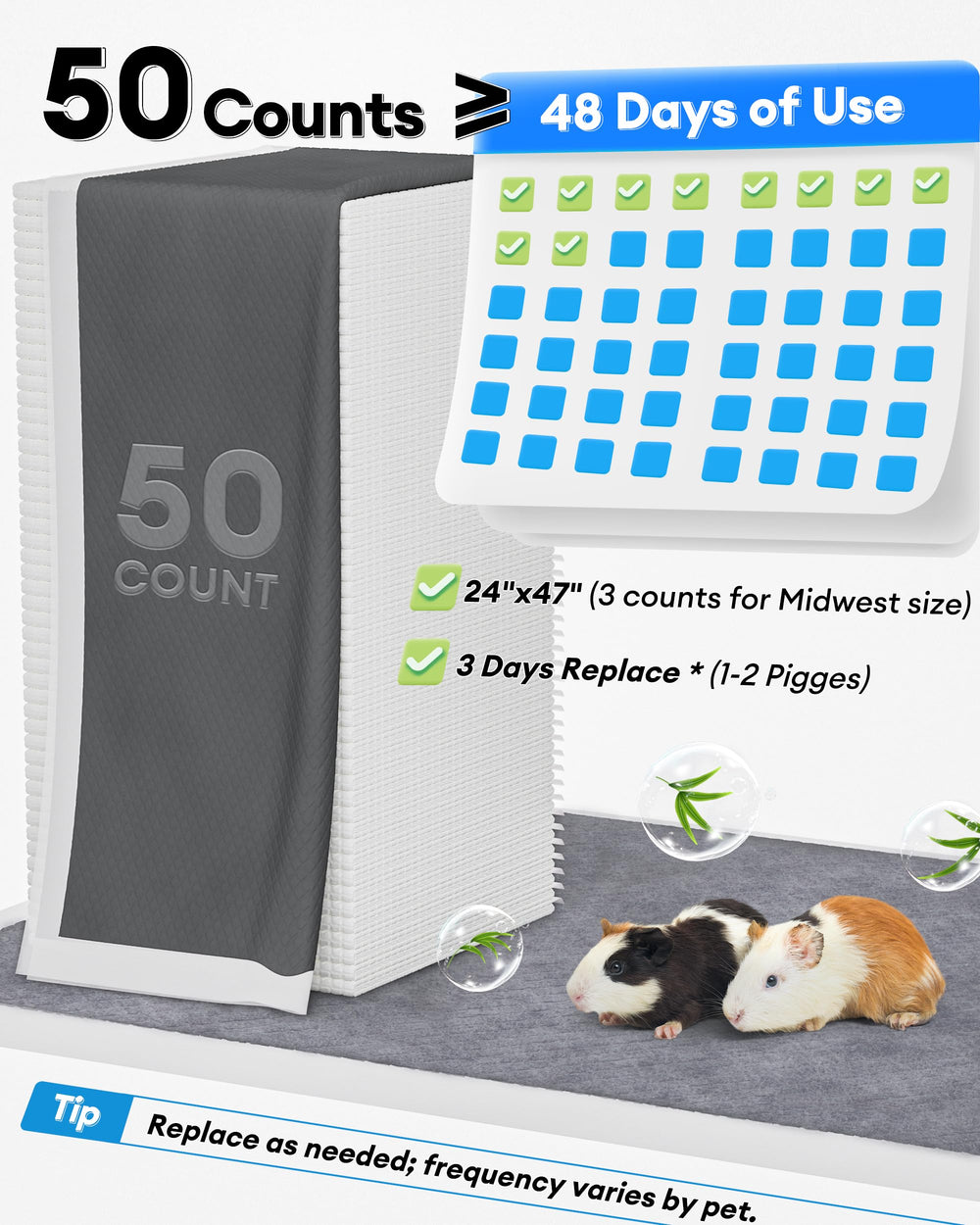 BUCATSTATE quick-dry surface liner makes cleanup easier after a mess.