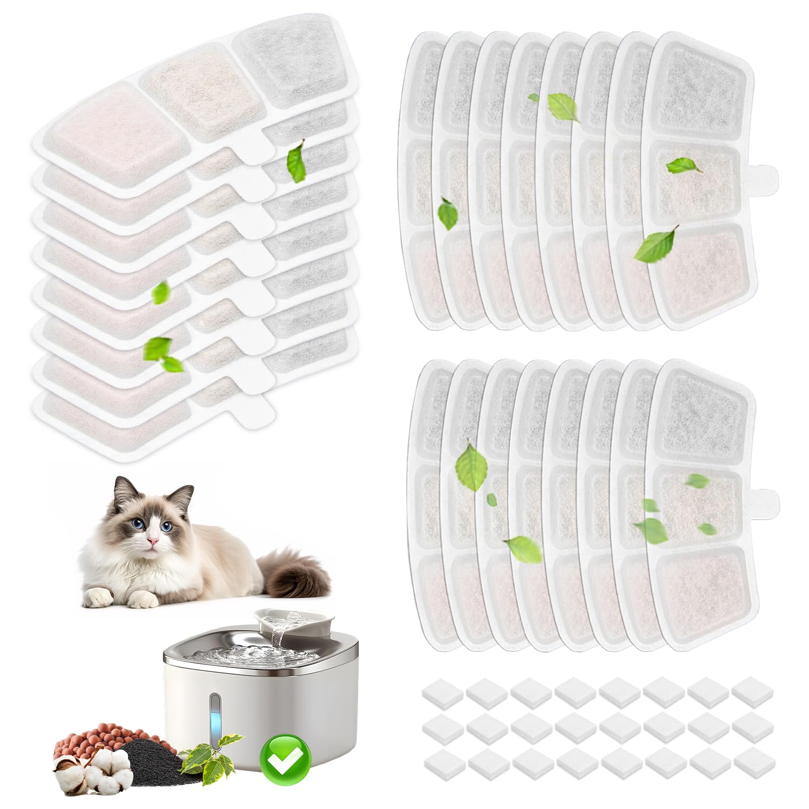 BUAEL PW04 filter pack delivers cleaner water for pets.