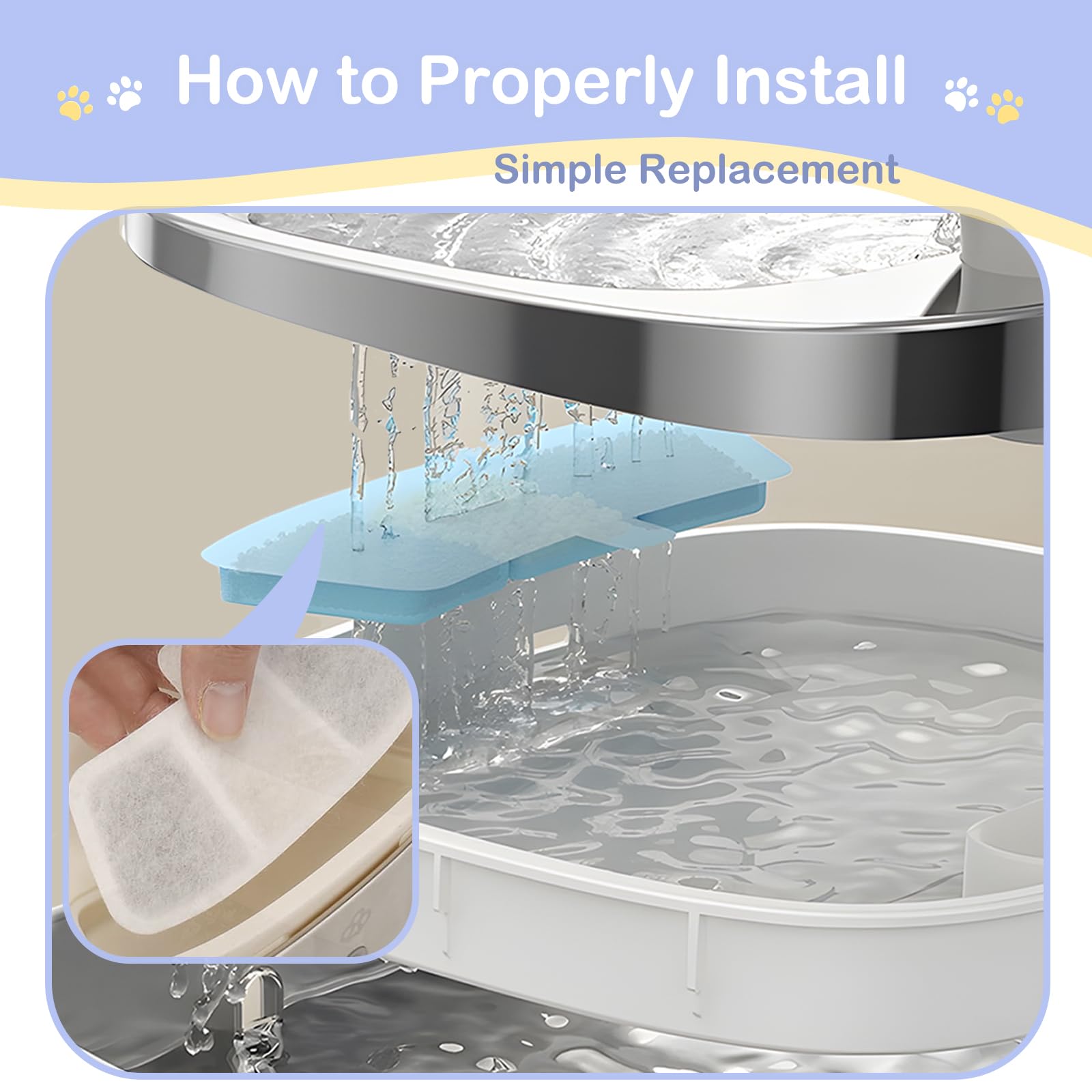 Soak and rinse before use to prevent carbon dust in water.