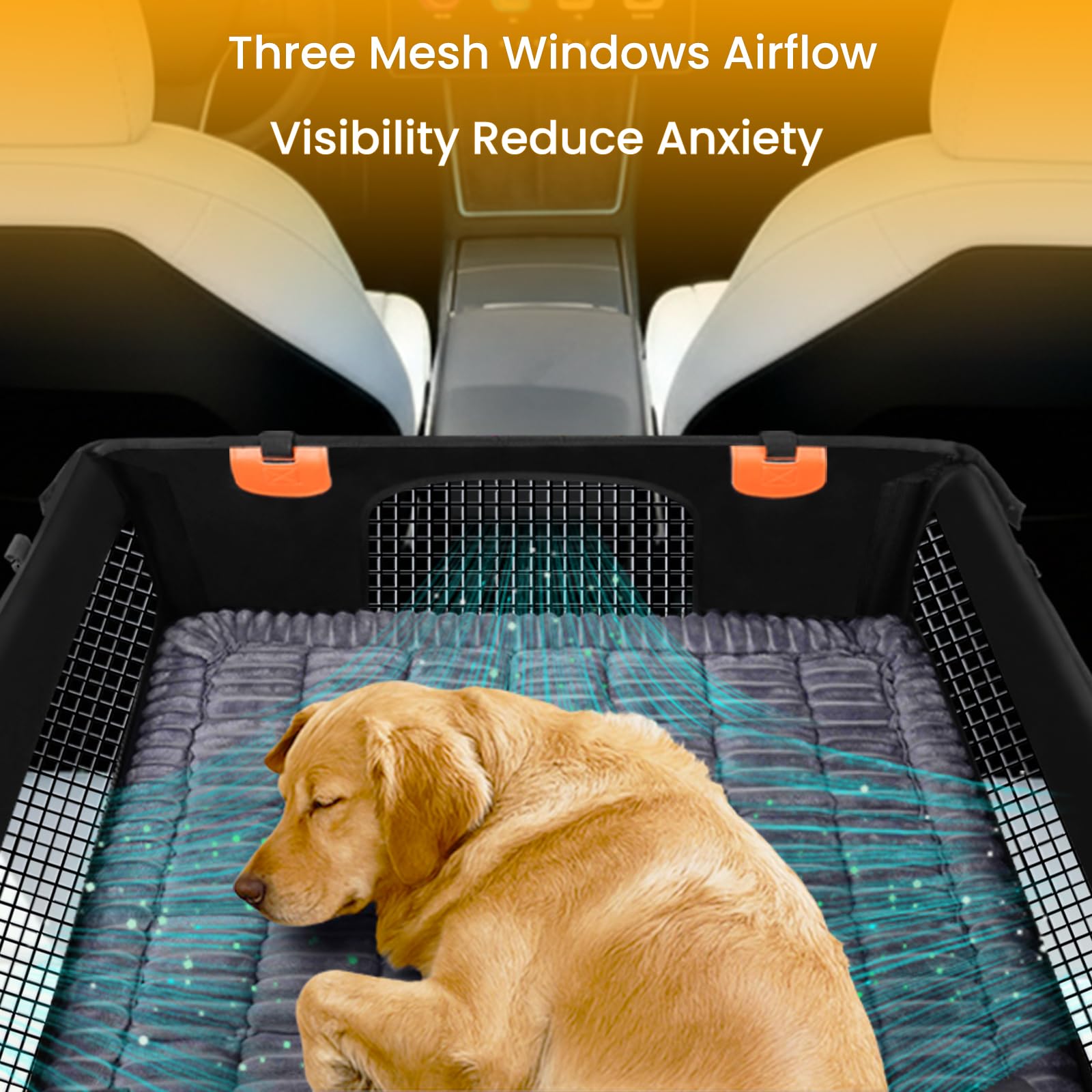 Buatis flexible back-seat placement supports side or center seating for family comfort