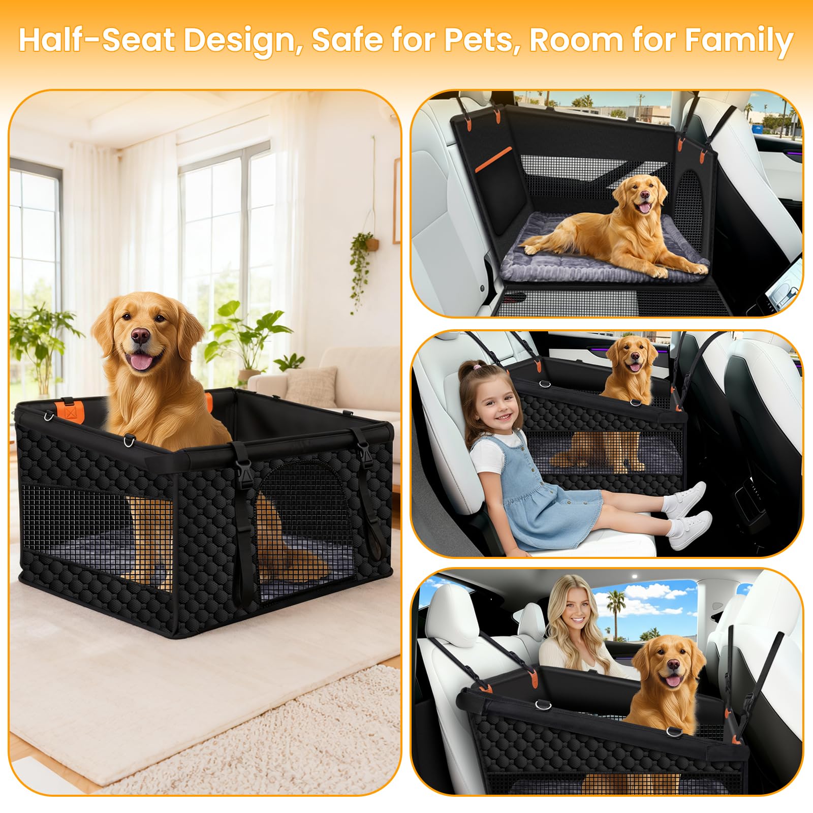 Buatis waterproof scratch-resistant fabric protects seats and cleans up spills with ease
