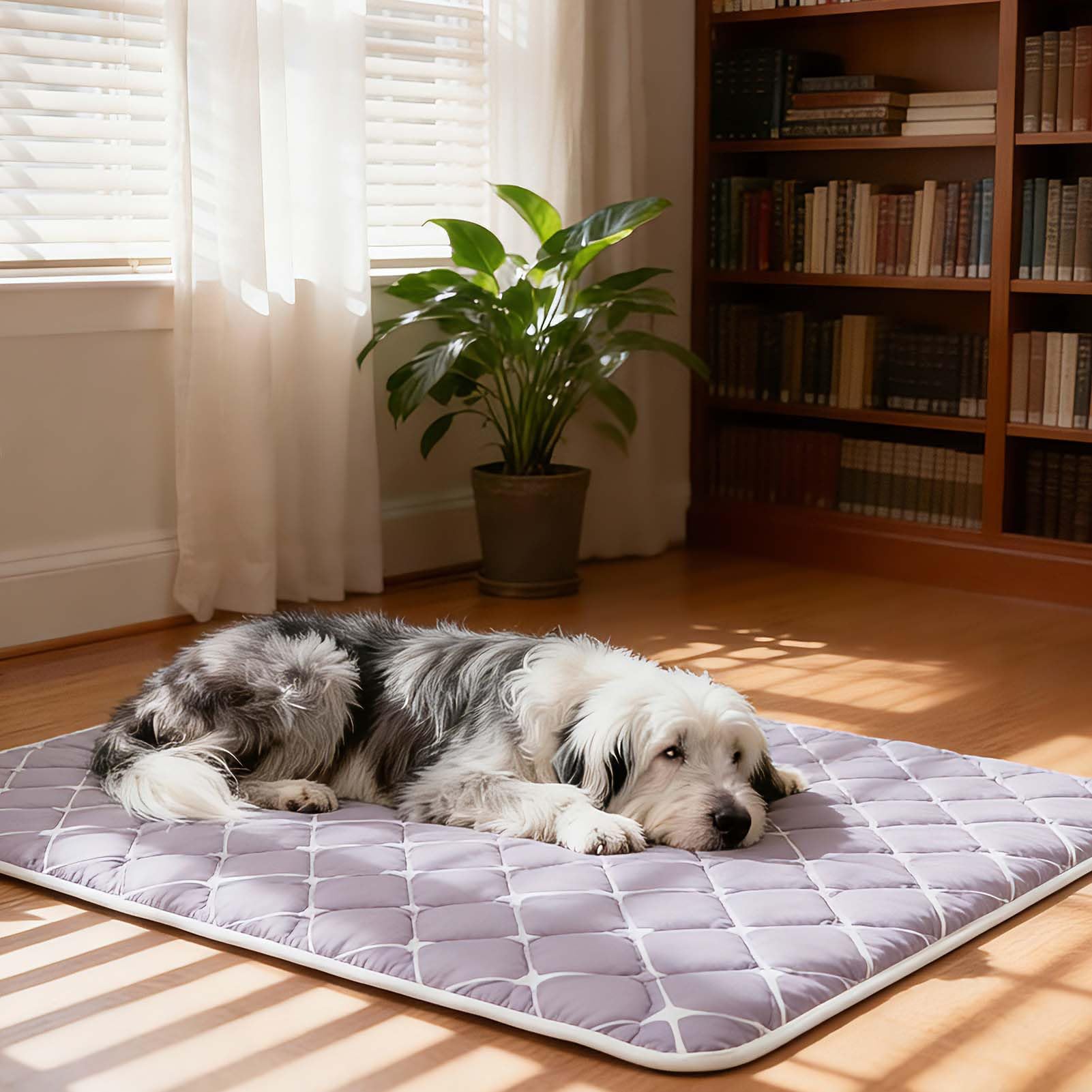 Bubble Bear crate mat suitable for car travel and home use.