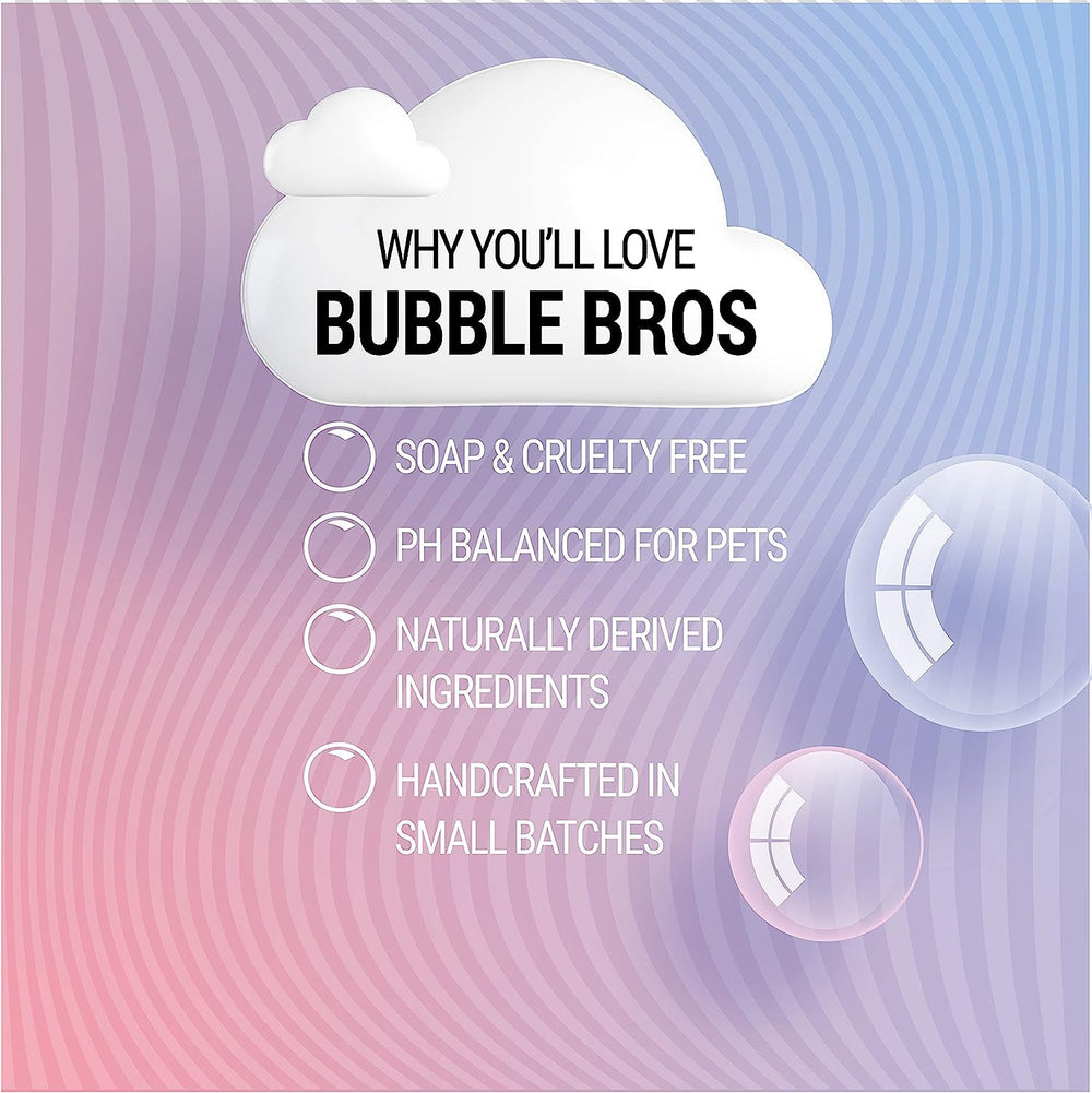 Bubble Bros Brightening Dog Shampoo gallon packaging showcases USA-made quality