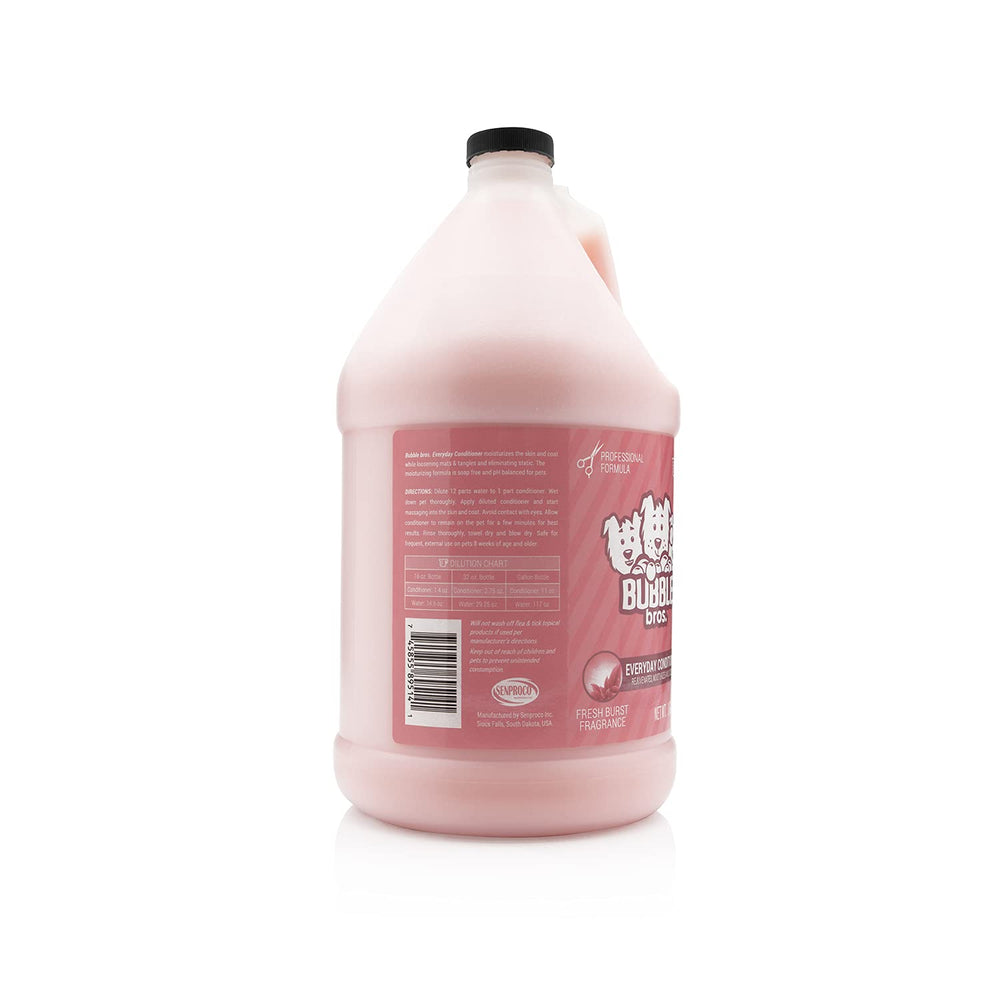 Bubble Bros Everyday Conditioner applied to a dog's coat for detangling and softness