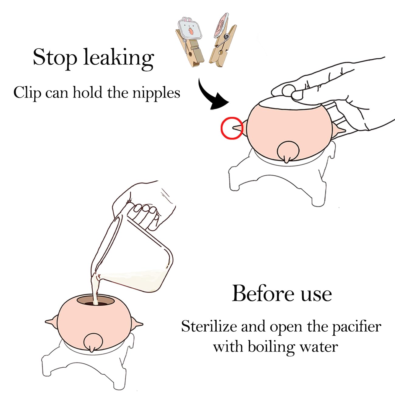 Bubble Milk Bowl base height adjusts for comfortable access at different stages.