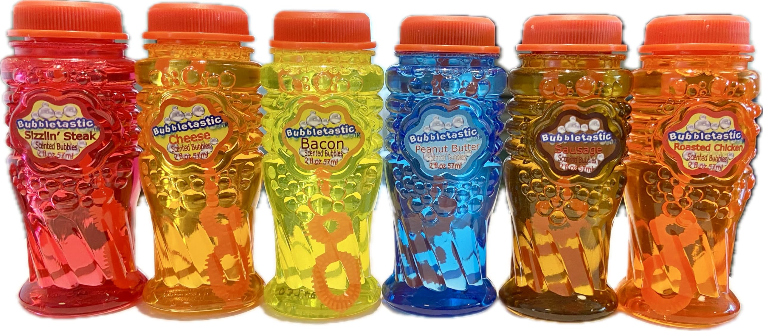 Bubbletastic sizzlin steak bubble bottle fuels energetic dog play