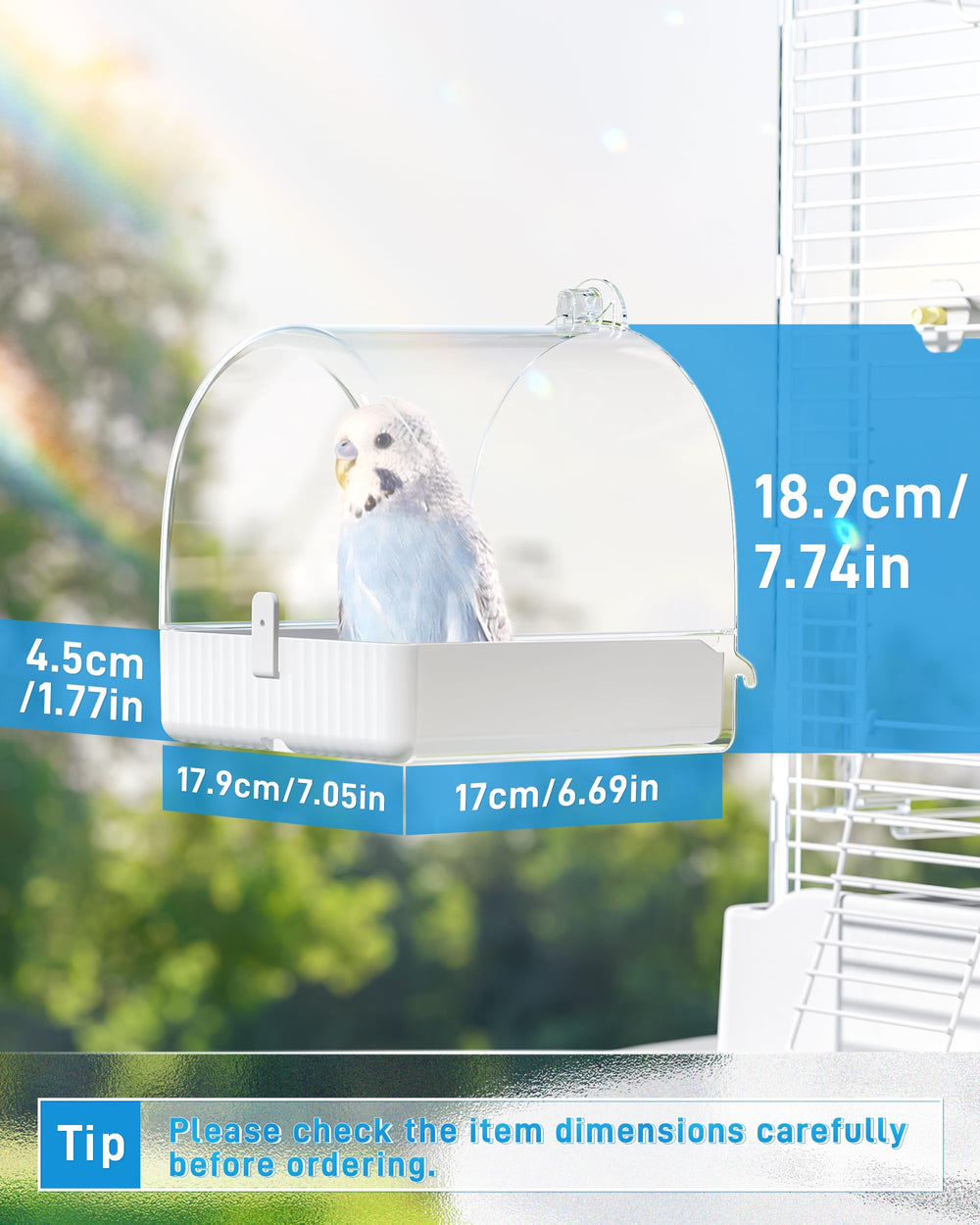 BUCATSTATE 3in1 bird bath-bowl-house offers flexible use as bath, feeder, or shelter.