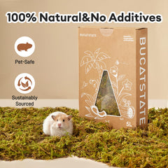 BUCATSTATE dried moss for reptiles offers a versatile substrate option.