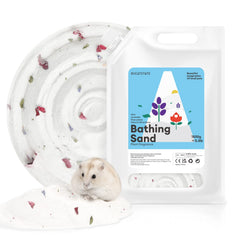 BUCATSTATE dust-free hamster bath sand packaging for a neat setup
