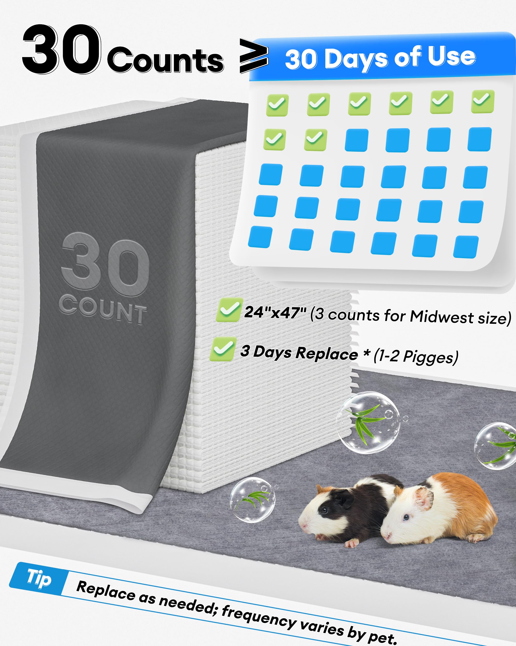 BUCATSTATE 18x24-inch liner provides full coverage for standard cages.