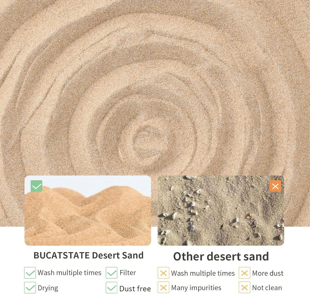 BUCATSTATE multi pet sand supports habitat enrichment for several species
