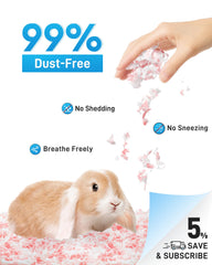 BUCATSTATE hamster bedding is 99% dust-free for cleaner air.