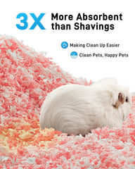 BUCATSTATE bedding with odor control and natural scent in cages.