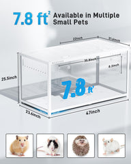 BUCATSTATE Hamster Cage 3.0 top view showcasing top access
