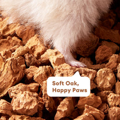 Low-dust hamster substrate for cleaner enclosures and better air quality