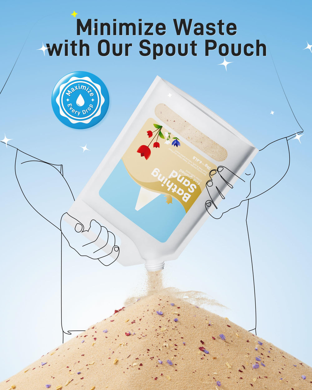 BUCATSTATE natural sand aids grooming and odor control in no-mess cages