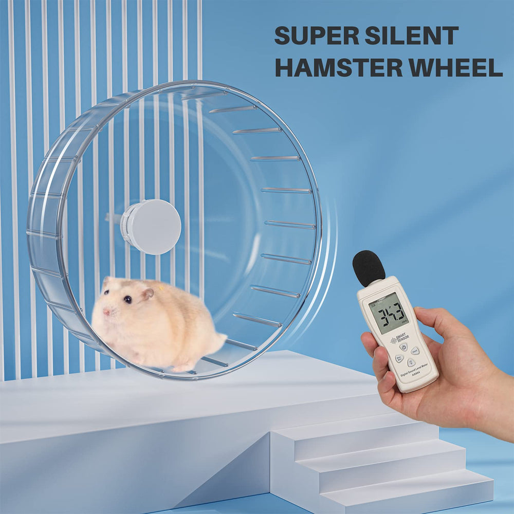 BUCATSTATE silent hamster wheel 5-5in compact fit for dwarf hamsters