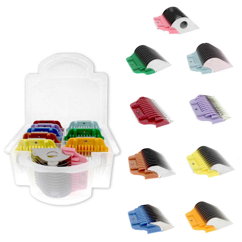Bucchelli 9 wide clipper guard set for versatile pet grooming results