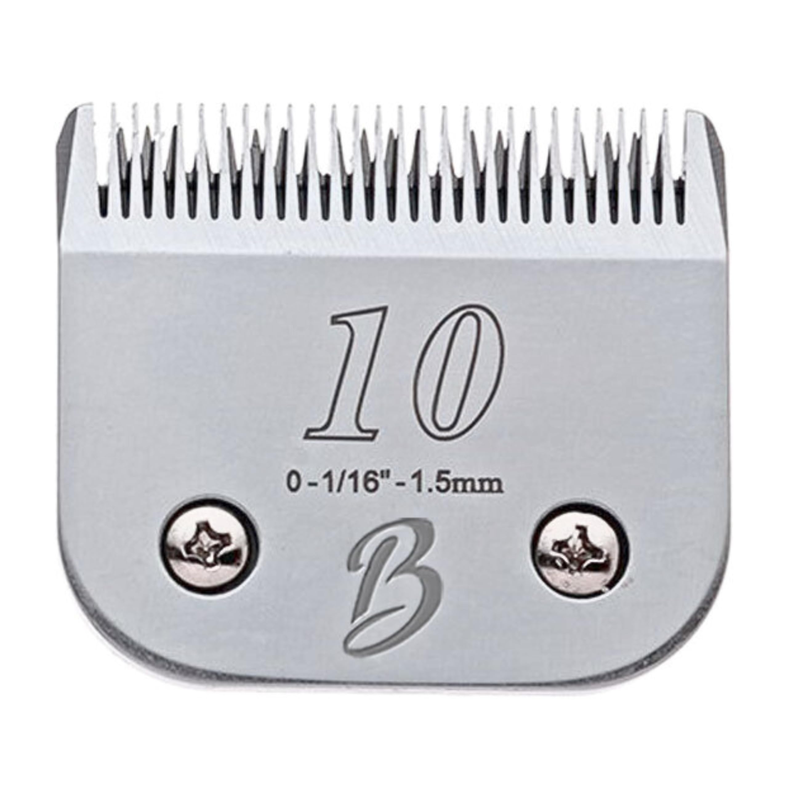 Bucchelli detachable A Series 10 blade close-up for precise pet grooming.