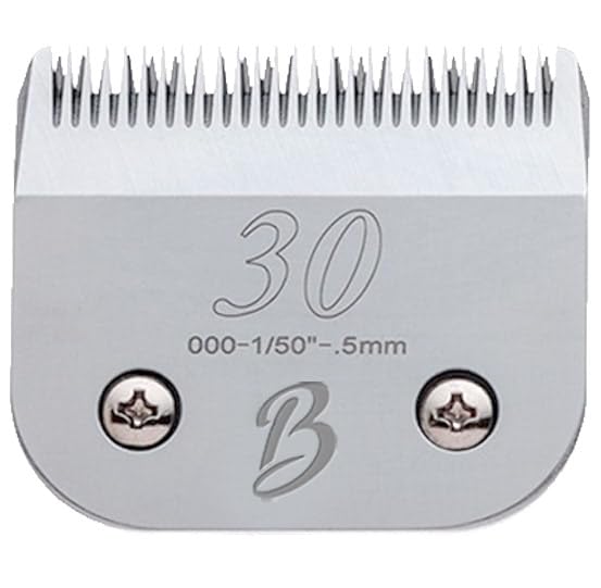 Bucchelli detachable A-series 30 blade with snap-on design for easy undercoat trimming.