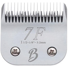 Bucchelli 7F blade for dog grooming with full-tooth design for precise undercoat cuts.