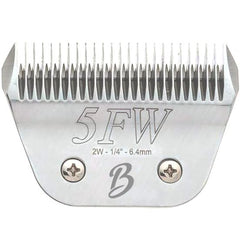 Bucchelli detachable A-series 5FW blade closeup for precise pet trimming.