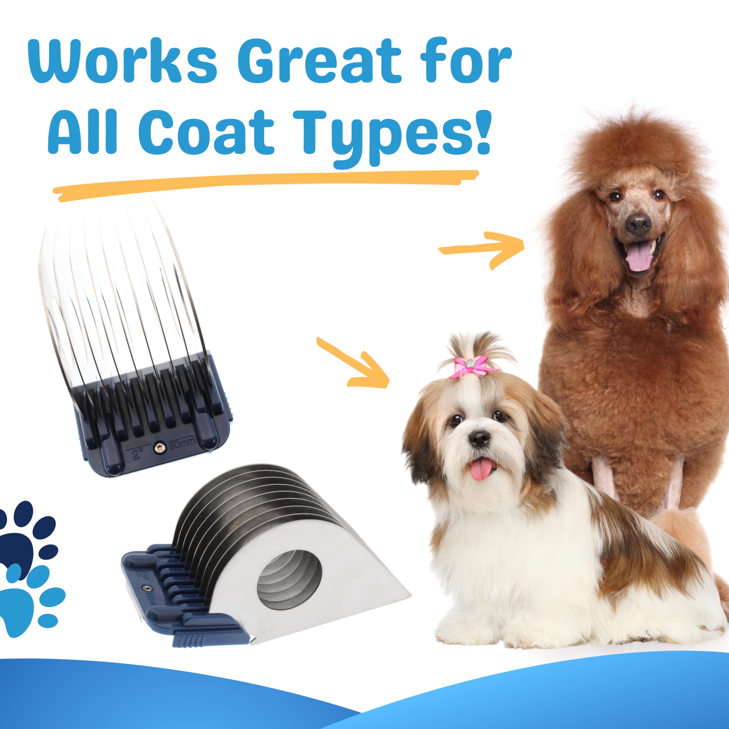 Bucchelli professional-grade guard for long or short pet fur.