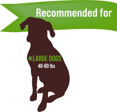 Buck Bone Organics Moose Antler Large Chew in use with a dog, demonstrating long-lasting chew