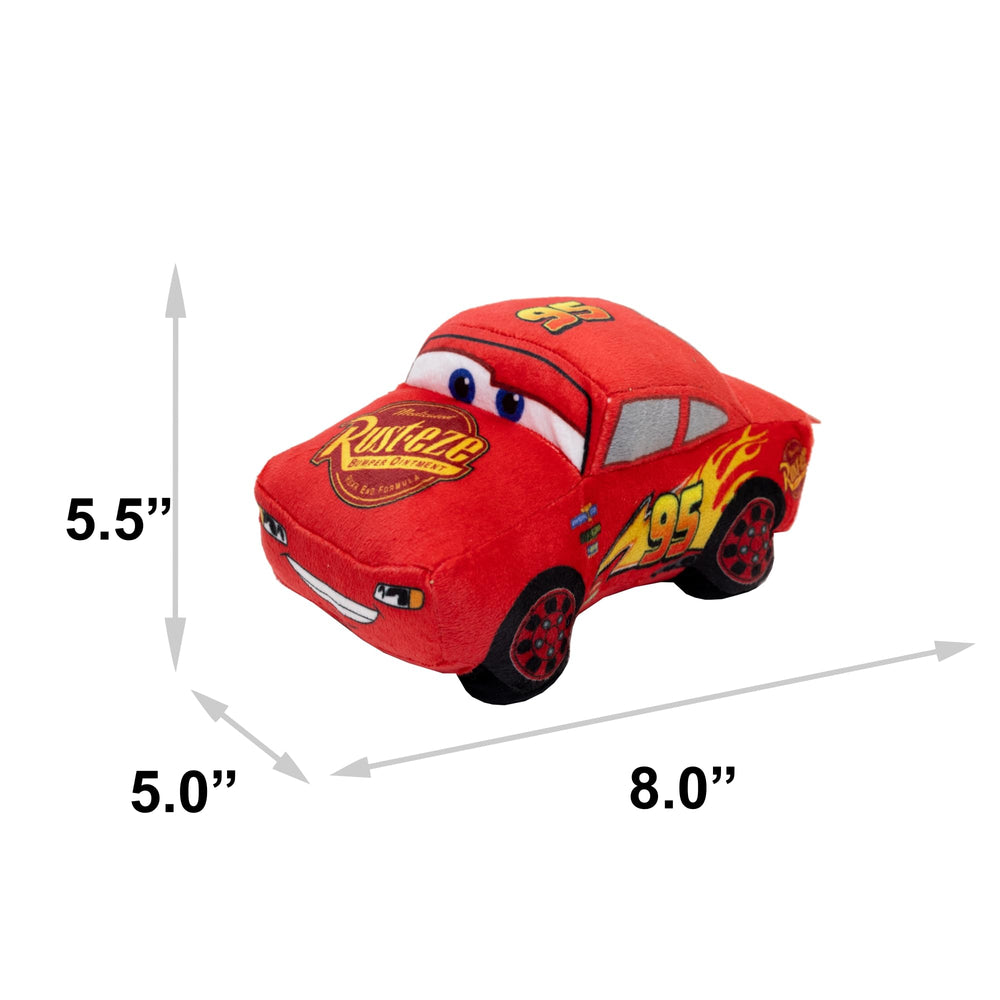 Buckle-Down licensed Disney Lightning McQueen plush encourages gentle chewing and play.