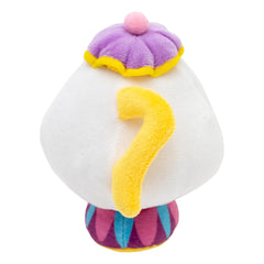 Buckle-Down Disney Mrs Potts plush dog toy squeaker closeup for interactive play