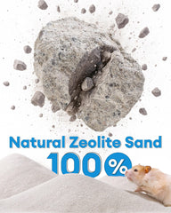 BUCATSTATE bath sand supports grooming and coat shine in small pets.