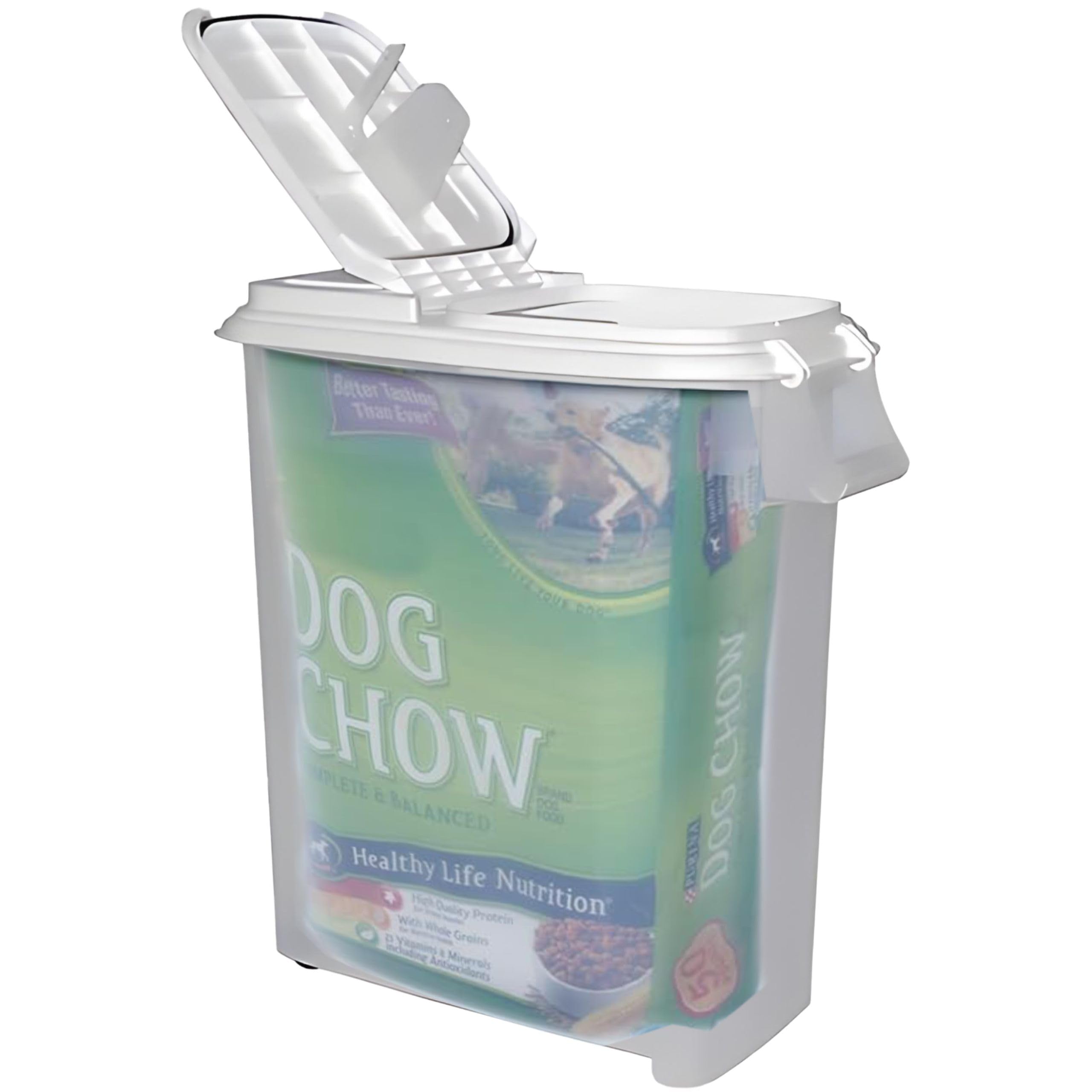 Buddeez cat and dog food storage bin supports organized feeding.