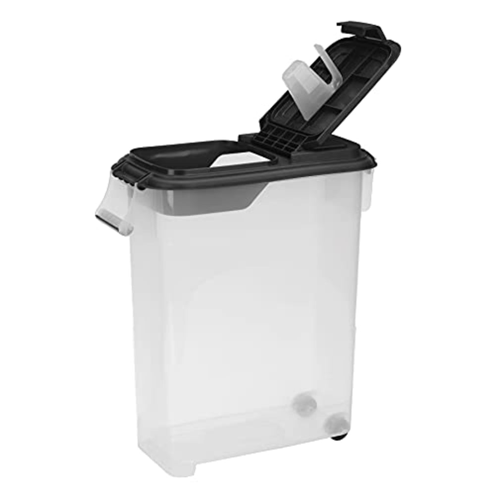 Buddeez pantry mobility storage bin on wheels for easy transport.
