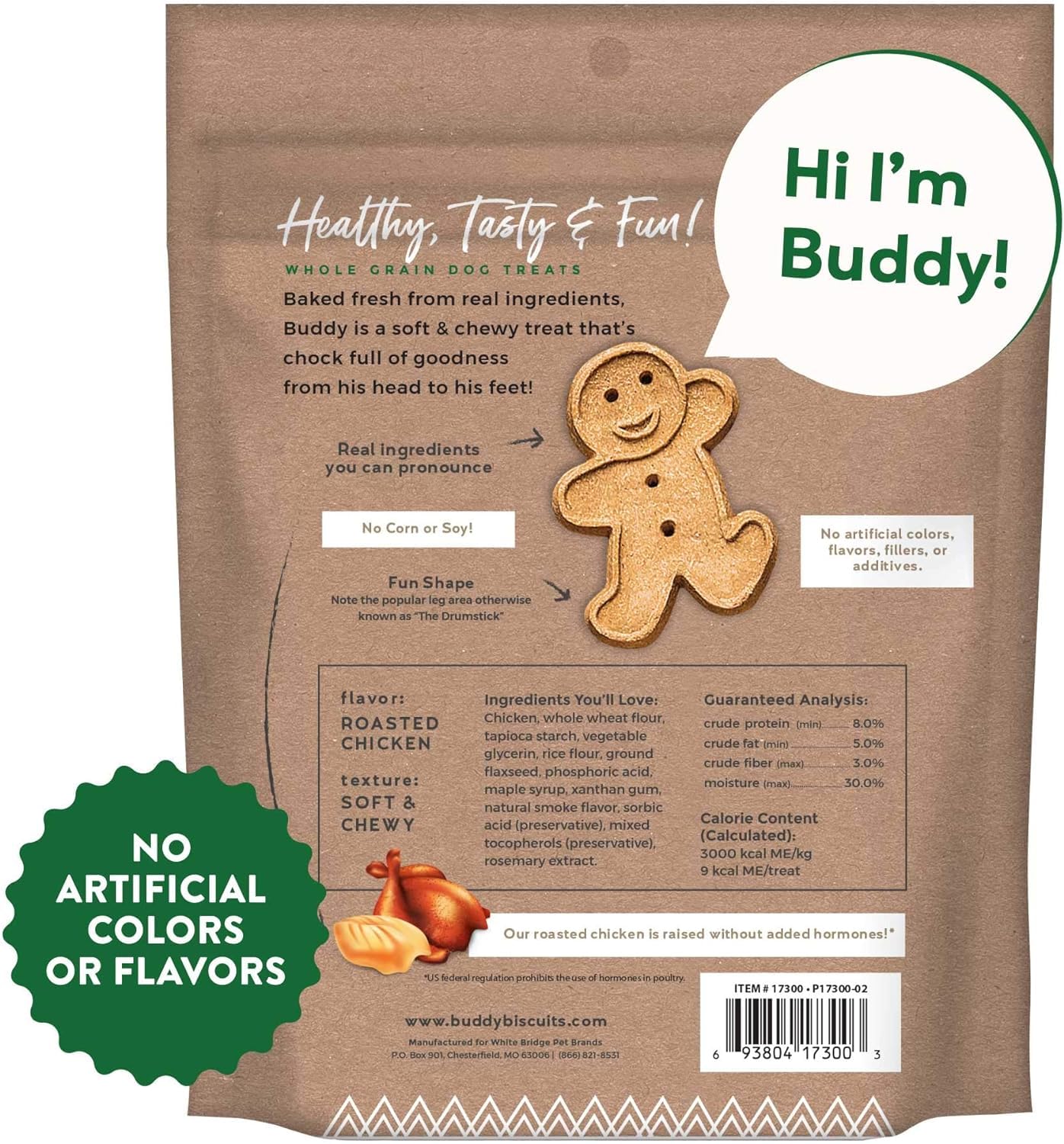 Soft texture close-up with roasted chicken flavor for training rewards.
