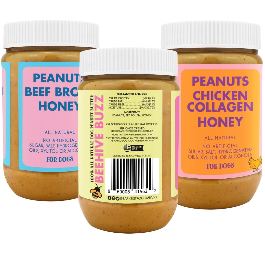 Buddy Budder Bark Bistro Chicken Collagen spread, protein-rich option for dogs