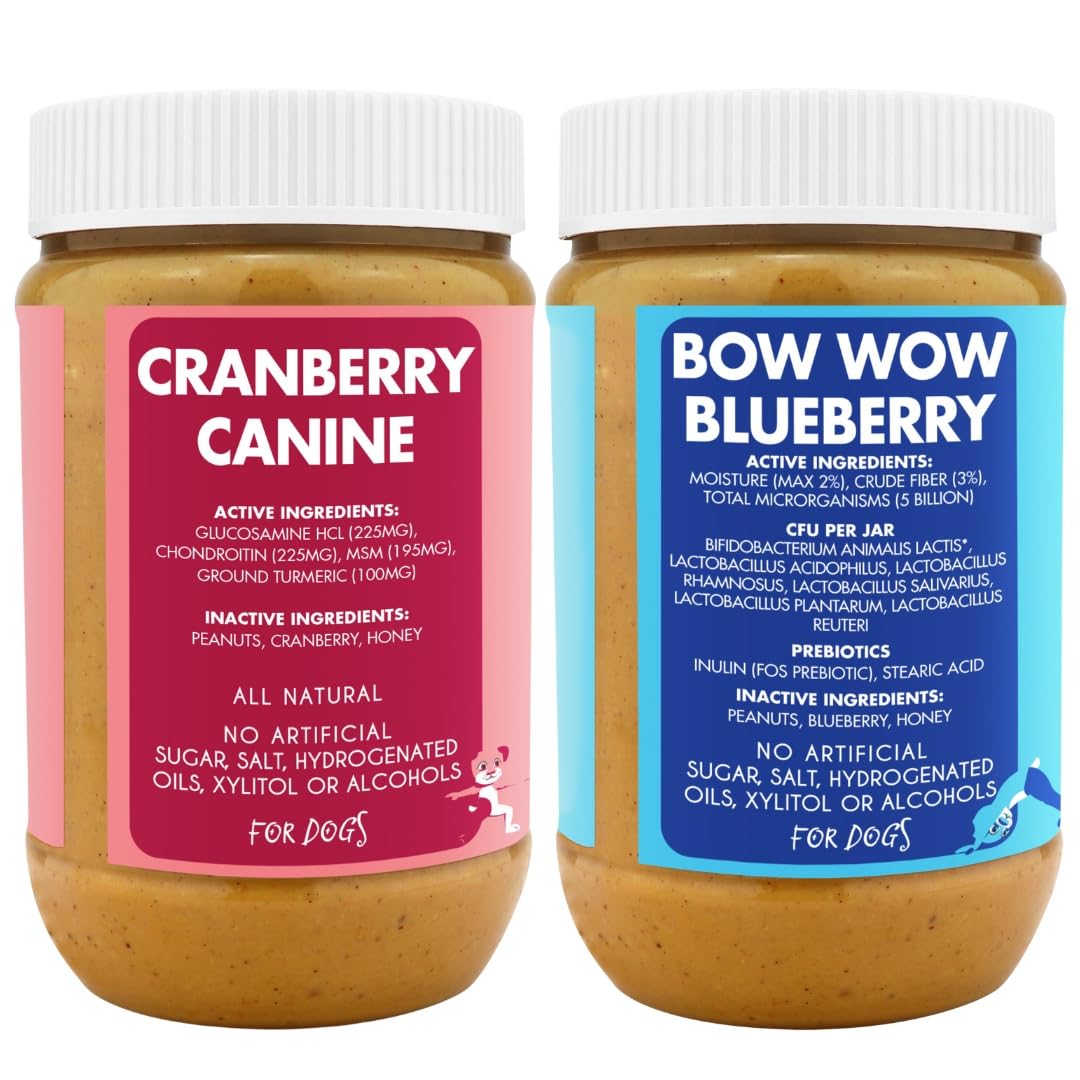 Buddy Budder Bow-Wow Blueberry spoon texture shows real blueberries and flavor