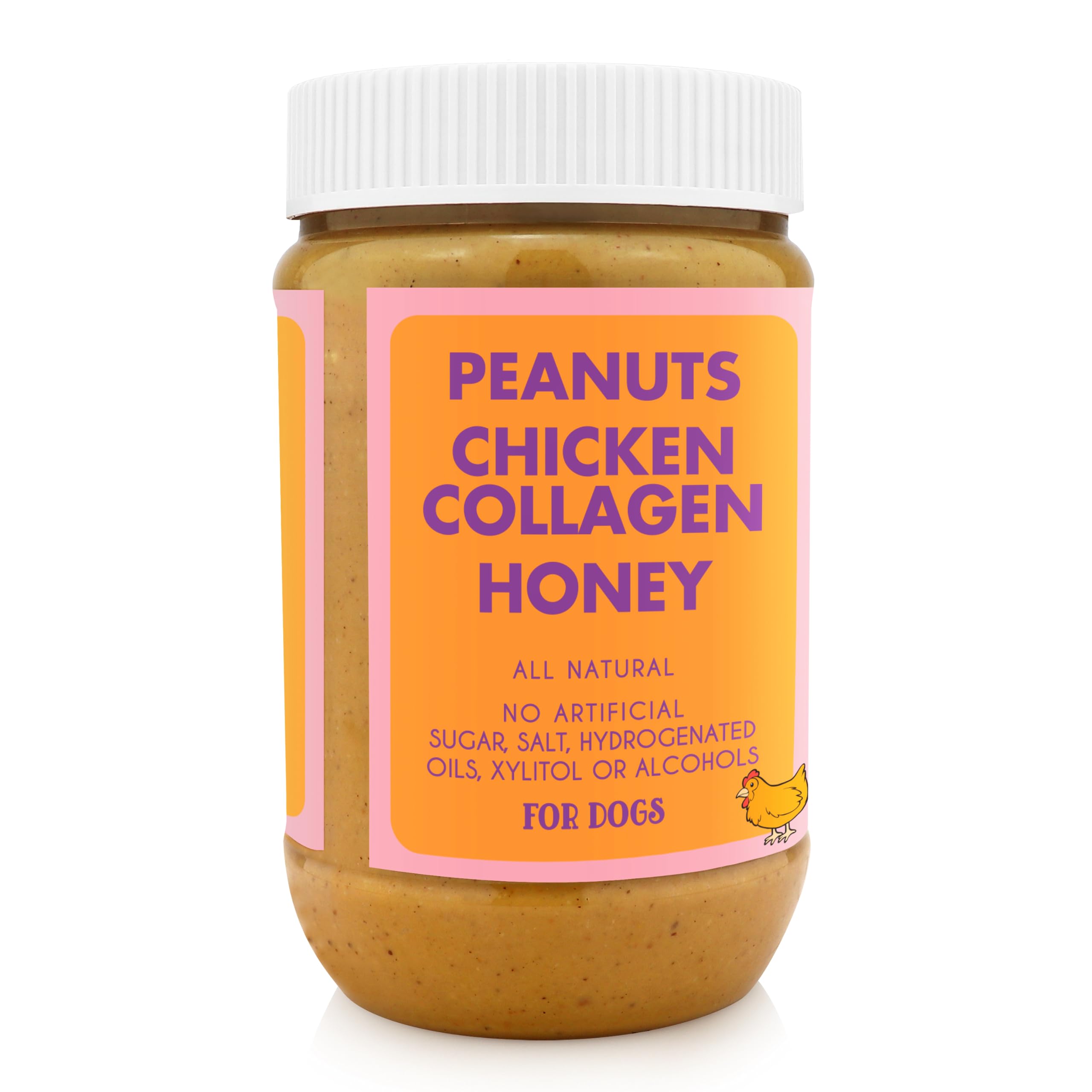 Buddy Budder chicken collagen peanut butter for dogs, versatile and tasty.