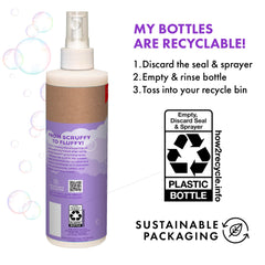 Buddy Splash Spritzer USA-made bottle features natural herbs and oils.