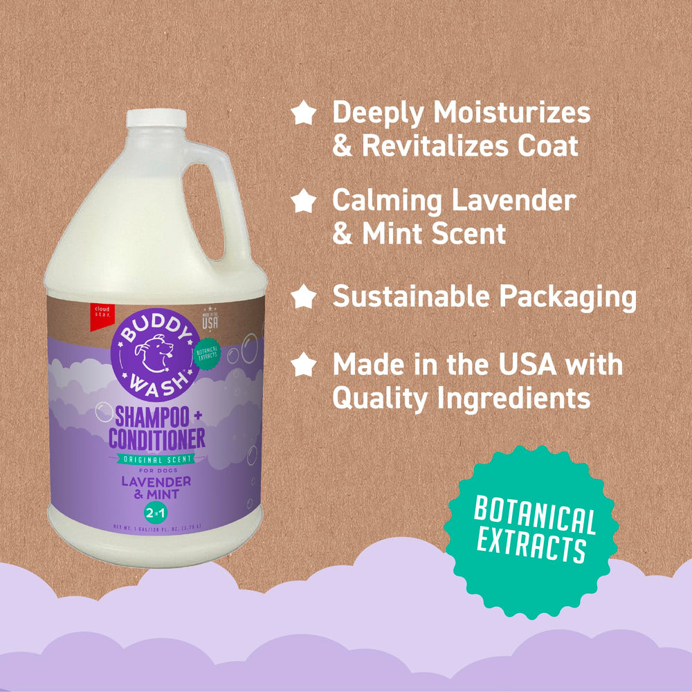Made in USA label on Buddy Wash packaging.