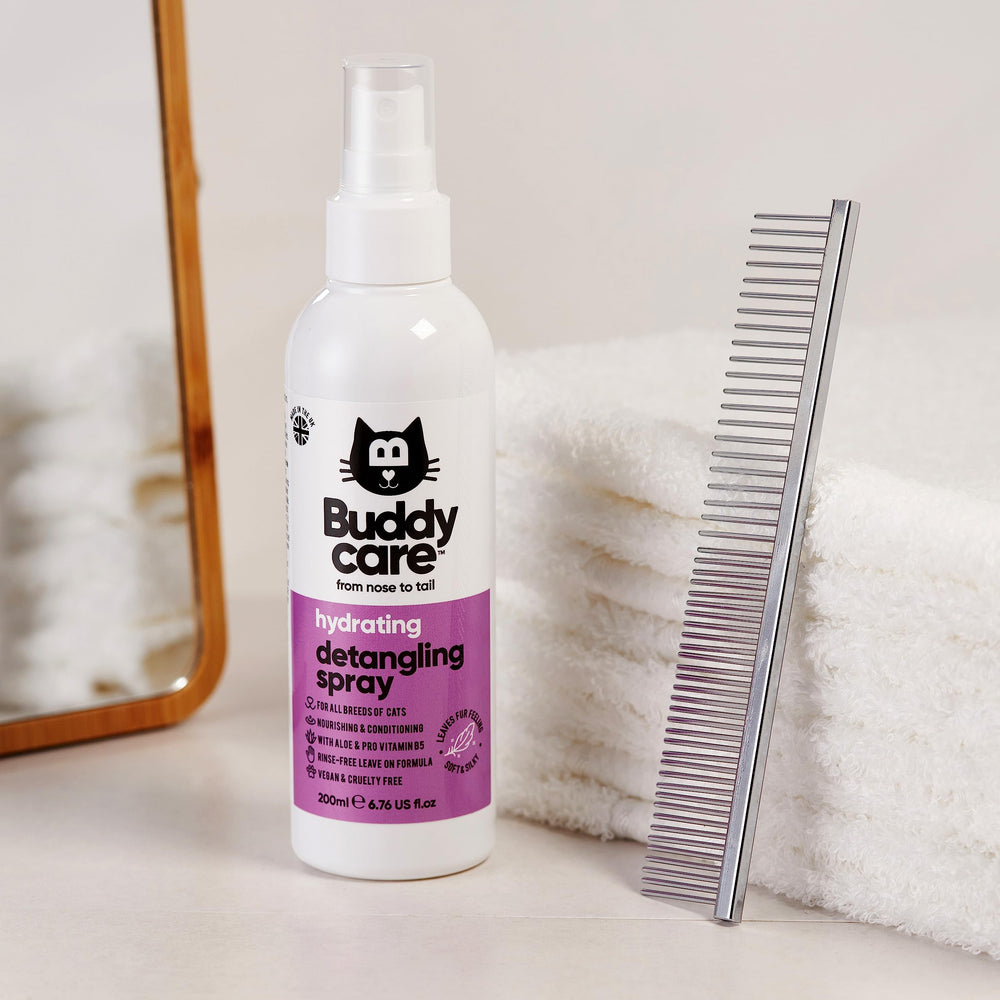 Buddycare detangling spray safe gentle formula for regular use